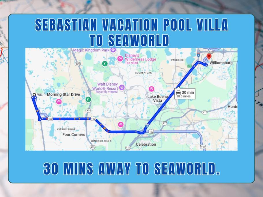 Sebastian Pool Villa W Spa Орландо Екстериор снимка